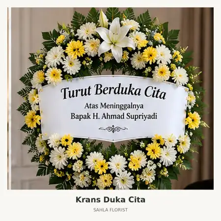 Krans Bunga Duka Sier Surabaya
